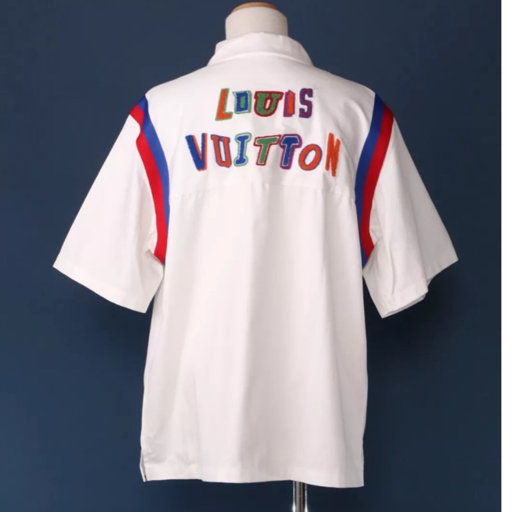 LOUIS VUITTON x NBA White SHORT SLEEVE SHIRT - Picture 4 of 10